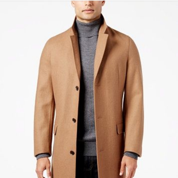 INC International Concepts Other - I.N.C. Mens Long Dublin Wool Camel Jacket Topcoat